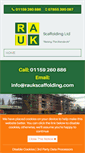 Mobile Screenshot of nottinghamscaffolding.com